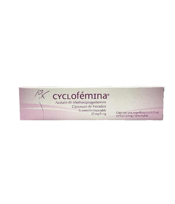 CYCLOFEMINA CAJA X 1 AMPOLLA + JERINGA